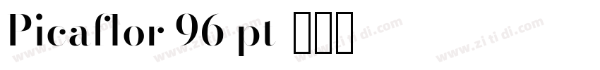 Picaflor 96 pt字体转换 Picaflor 96 pt字体转换